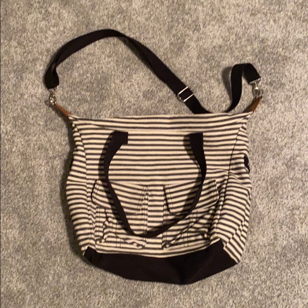 Thirty-One Casual Cargo Bag Twill Stripe